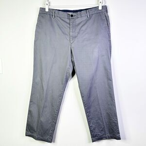 Dockers Pants Men 40 x 29 Gray Khaki Flex Comfort Waist Preppy Classic Chino